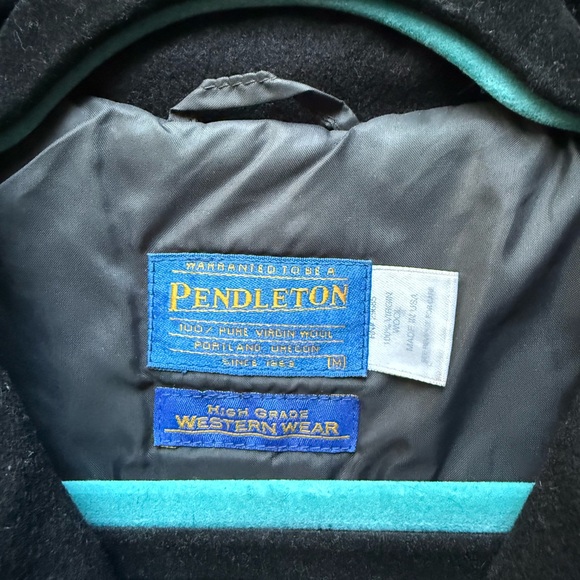Vintage Pendleton High Grade Western Wear Wool Jacket Size Medium Made in USA - Picture 3 of 5
